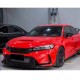 Накладка на передний бампер Lip V2 (Карбон) для Honda Civic HB 2021- гг