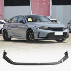 Накладка на передній бампер Lip V3 (Карбон) для Honda Civic HB 2021- рр