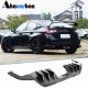 Диффузор заднего бампера (Карбон) для Honda Civic HB 2021- гг