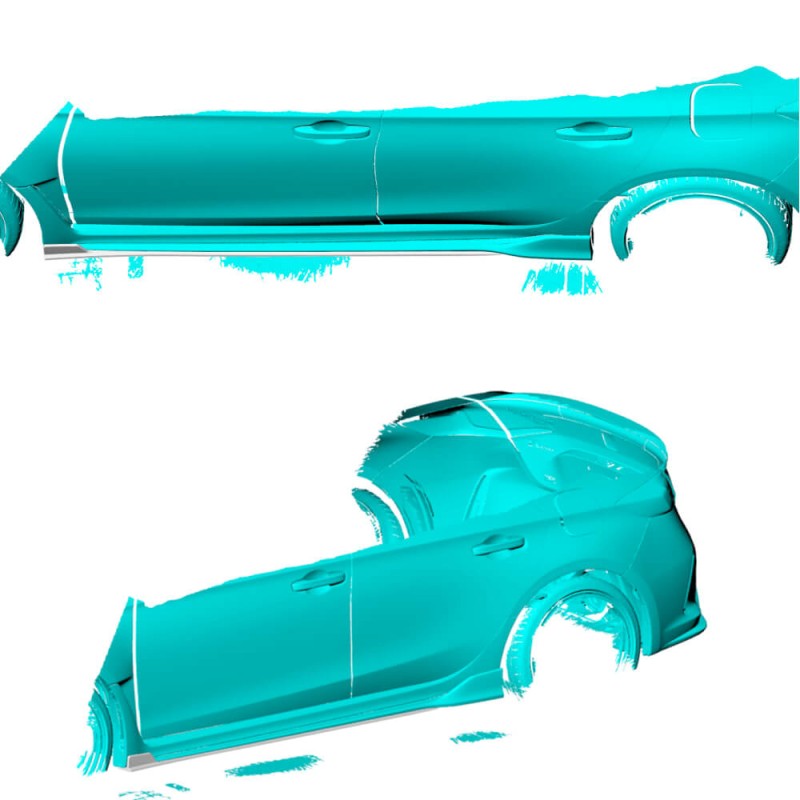 Боковые пороги (Карбон) для Honda Civic HB 2021- гг Боковые пороги (Карбон) для Honda Civic HB 2021- гг