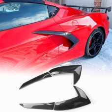 Накладки на задні крила (2019-2022, Карбон) для Chevrolet Corvette C8 2019- рр
