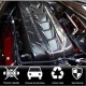 Крышка двигателя (2019-2022, Карбон) для Chevrolet Corvette C8 2019- гг