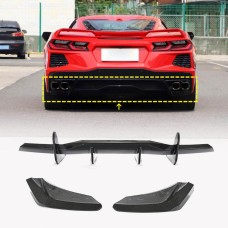 Дифузор заднього бампера (2019-2022, Карбон) для Chevrolet Corvette C8 2019- рр
