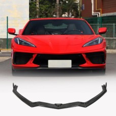 Накладка на передний бампер Lip (Карбон) для Chevrolet Corvette C8 2019- гг