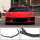 Накладка на передний бампер Lip (Карбон) для Chevrolet Corvette C8 2019- гг