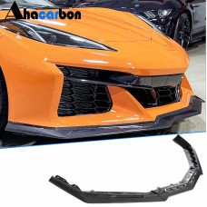 Накладка на передний бампер Lip (для Z06, 2020-2024, Карбон) для Chevrolet Corvette C8 2019- гг