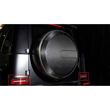 Обводка задних фонарей (Карбон) для Mercedes G сlass W465 2025- гг