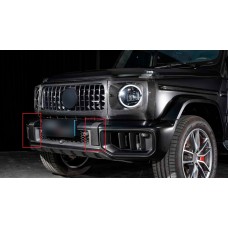 Комплект накладок на передний и задний бампер (для G63 AMG, карбон) для Mercedes G сlass W465 2025- гг