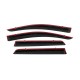 Ветровики с хромом Niken Luxury (4 шт) для Fiat Freemont