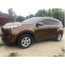 Ветровики с хромом Niken Luxury (4 шт) для Kia Sportage 2015-2021 гг