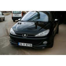 Передня нижня накладка (під фарбування) для Peugeot 206 1998-2024 рр