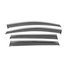Ветровики с хромом Niken Luxury (SW, 4 шт) для Volkswagen Golf 7/E-Golf
