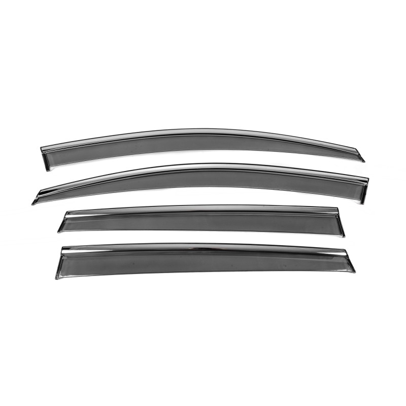 Ветровики с хромом Niken Luxury (SW, 4 шт) для Volkswagen Golf 7/E-Golf