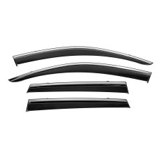 Вітровики з хромом Niken Luxury (4 шт) для Volkswagen Touareg 2010-2018 рр