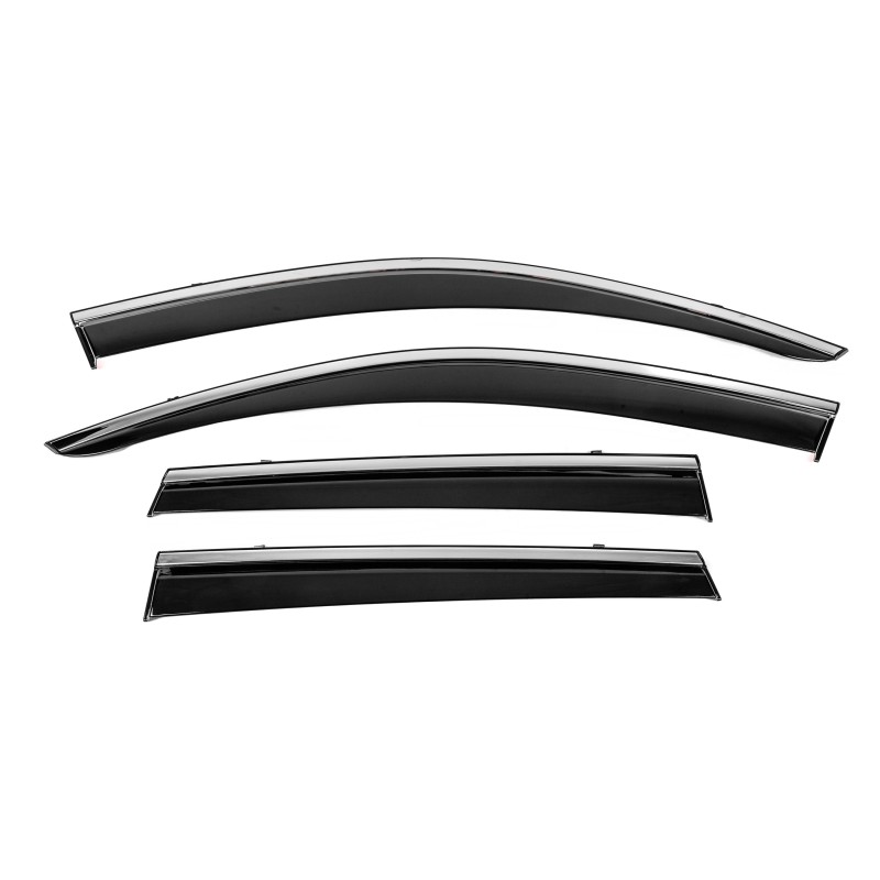 Ветровики с хромом Niken Luxury (4 шт) для Volkswagen Touareg 2010-2018 гг