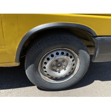 Накладки на арки (4 шт, чорні) Нержавіюча сталь для Volkswagen T4 Transporter