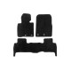 Коврики текстильные Deluxe текстильные Deluxe V-2 (2012-2021, черный) для Toyota Land Cruiser 200