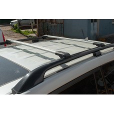 Багажник (поперечини) на звичайні рейлінги під ключ WingBar V1 (2 шт) до 110 см, Сірі для Kia Carnival 2021- рр