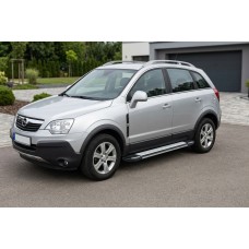 Боковые Подножки Rainbow (2 шт., Алюминий) 2007-2015 для Opel Antara