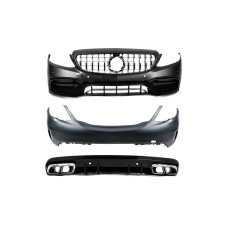 Комплект обвісів з повним заднім бампером (AMG C63-designs 2018-2021) для Mercedes C-сlass W205 рр