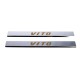 Накладки на пороги Carmos (2 шт, сталь) для Mercedes Vito W639 2004-2014 рр