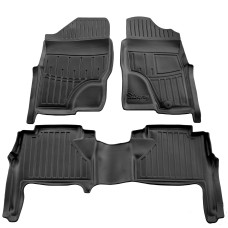 Коврики Stingray 3D (Проворульный, 3 шт) для Nissan Navara 2006-2015 гг