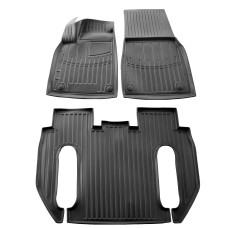Коврики Stingray 3D (для Plaid, 6-ти местный, 3 шт) для Tesla Model X