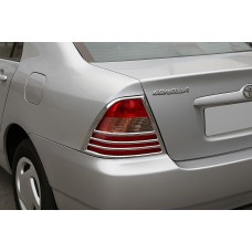 Накладки на стопи (2002-2004, 2 шт, пласт) для Toyota Corolla рр
