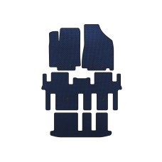 Коврики EVA (3 ряда, Синий) для Nissan Pathfinder R52 2012-2021 гг