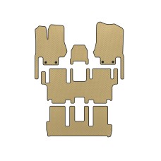 Коврики EVA (3 ряда, 7-ми местный, Бежевый) для Nissan Quest 2011-2017 гг