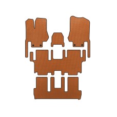 Коврики EVA (3 ряда, 7-местный, Оранжевый) для Nissan Quest 2011-2017 гг