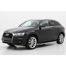 Боковые Подножки Maydos V1 (2 шт., Алюминий и Нержавейка) для Ауди Q3 2011-2019 гг