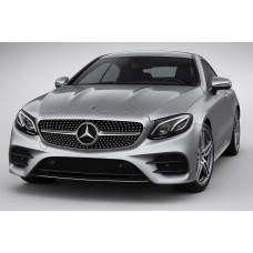 Передня решітка Diamond Silver (для 2016-2020) Без місця під камеру для Mercedes E-class coupe C238
