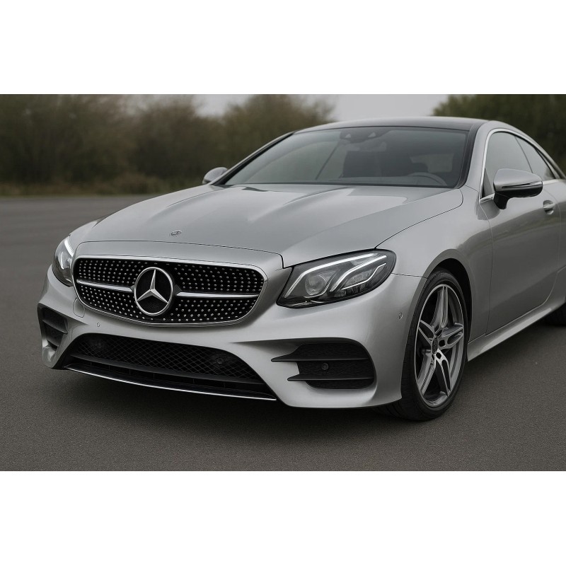 Передняя решетка Diamond Black (для 2016-2020) Без места под камеру для Mercedes E-class coupe C238