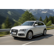 Боковые Подножки Line (2 шт., Алюминий) для Ауди Q5 2008-2017 гг