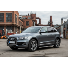 Бокові пороги Maydos V1 (2 шт., Алюміній -2025 нерж) для Ауди Q5 2008-2017 рр