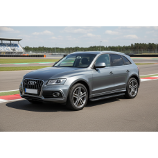 Бокові пороги Bosphorus Black (2 шт., Алюміній) для Ауди Q5 2008-2017 рр