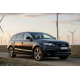 Бокові пороги Allmond Black (2 шт., Алюміній) для Ауди Q7 2005-2015 рр