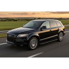 Боковые пороги Bosphorus Black (2 шт., алюминий) для Ауди Q7 2005-2015 гг