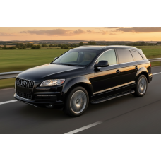 Бокові пороги Bosphorus Black (2 шт., Алюміній) для Ауди Q7 2005-2015 рр