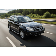 Боковые Подножки Maydos V1 (2 шт., Алюминий и Нержавейка) для Chery Tiggo 1 2005-2016 гг