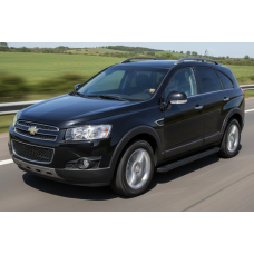 Боковые Подножки Allmond Black (2 шт., Алюминий) 2016-2019 для Chevrolet Captiva