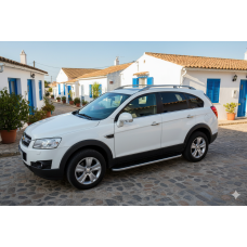 Боковые Подножки Tayga Grey (2 шт., Алюминий) 2006-2015 для Chevrolet Captiva