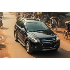 Боковые Подножки Maydos V1 (2 шт., Алюминий и Нержавейка) 2006-2015 для Chevrolet Captiva