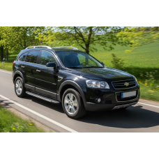 Бокові пороги Duru (2 шт., Алюміній) 2006-2015 для Chevrolet Captiva рр