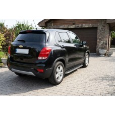 Боковые Подножки Maydos V1 (2 шт., Алюминий и Нержавейка) для Chevrolet Trax 2012-2023 гг
