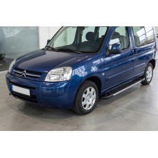 Бокові пороги RedLine V1 (2 шт., алюміній) для Citroen Berlingo 1996-2008 рр