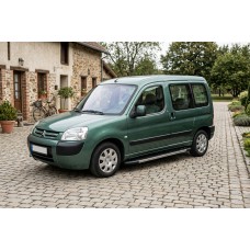 Бокові пороги Duru (2 шт., алюміній) для Citroen Berlingo 1996-2008 рр