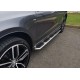 Боковые пороги OEM-V1 (2 шт., алюминий) для Ауди Q3 2011-2019 гг