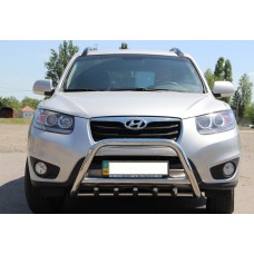 Кенгурятник WT003 (нерж.) для Hyundai Santa Fe 2 2006-2012 рр